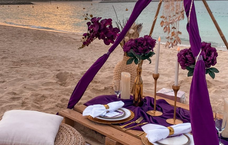A Romantic Candlelight Dinner at The Jumeirah Beach Hotel