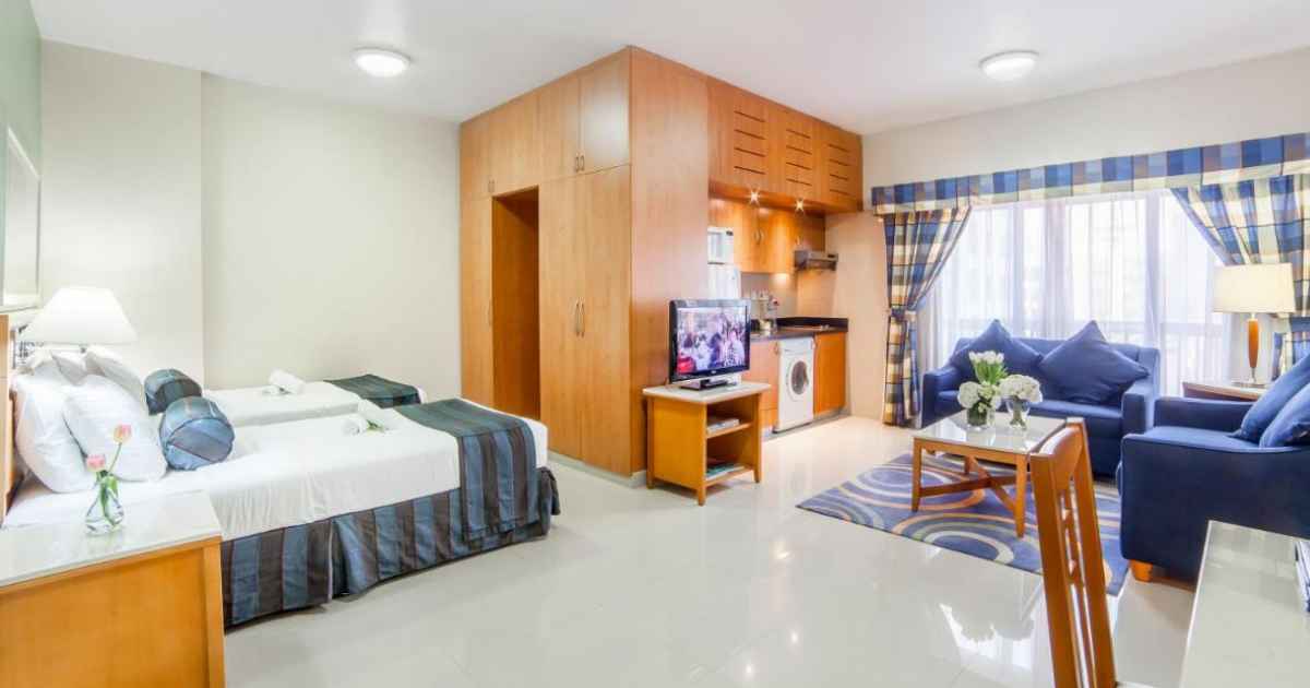 Master Bed Room of Golden Sandy Hotel Apartment Dubai