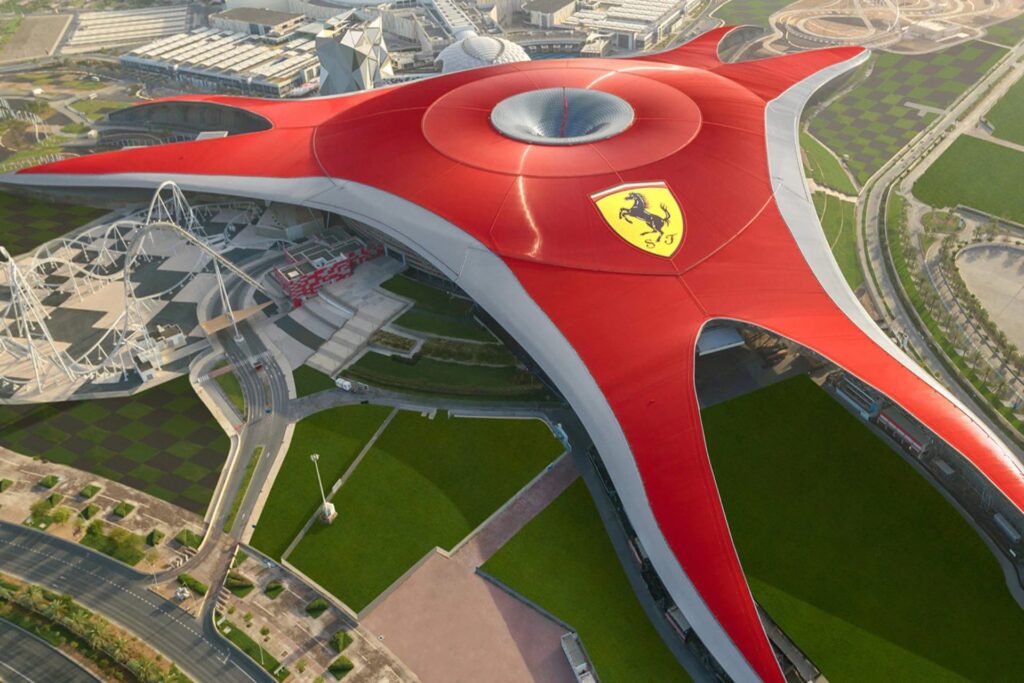 A Trip to the Ferrari World Theme Park