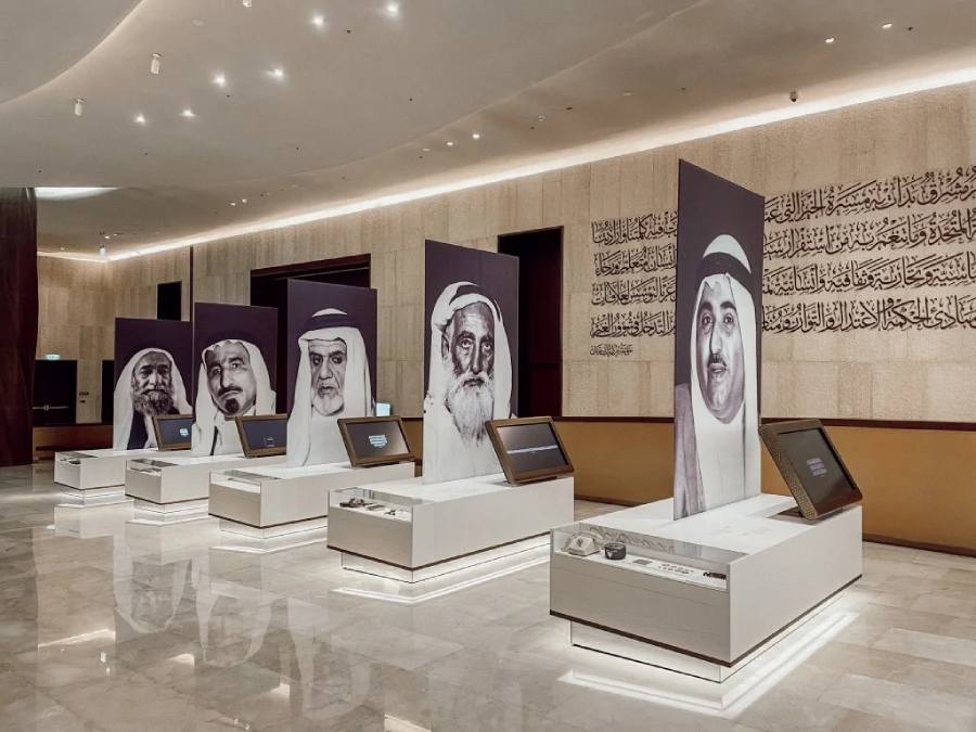 Pavilion stages inside the Etihad Museum